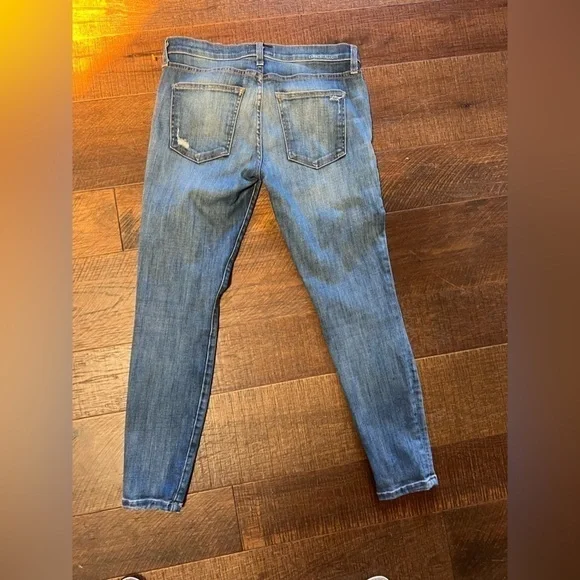 Current Elliott No Stretch Jeans Women's Size 28 High Waist Mom Jeans Distress - Picture 7 of 7